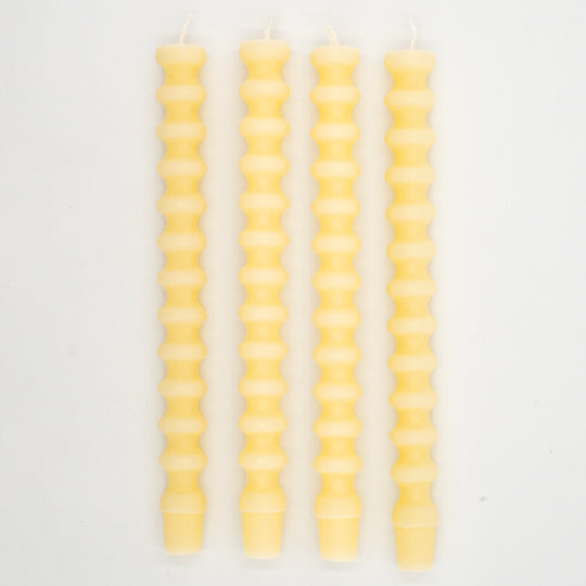 Pack de 4 bougies Totem torsadées