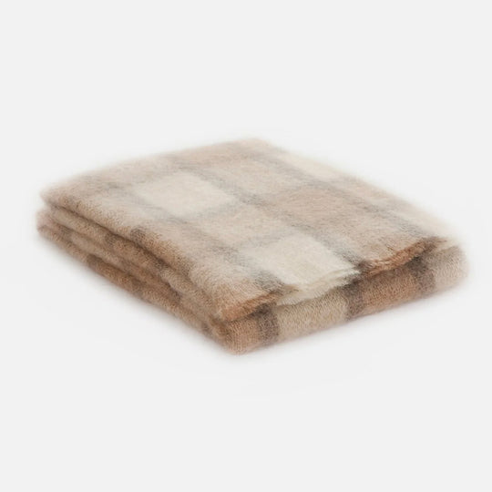 Plaid en mohair - 135 × 180 cm