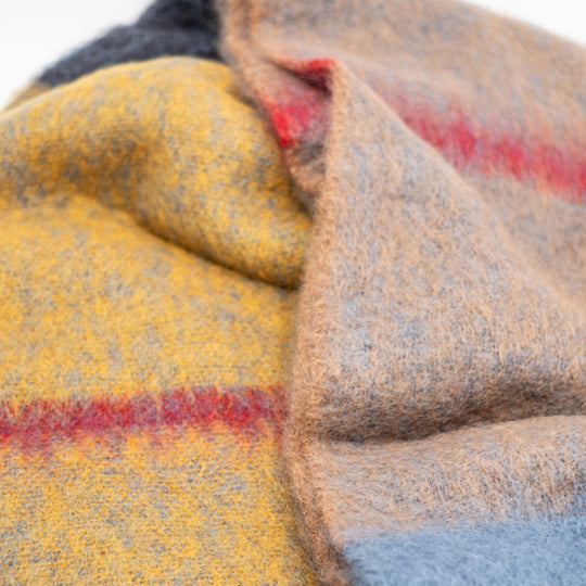 Plaid en mohair - 135 × 200 cm