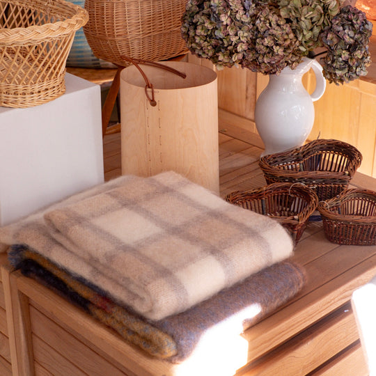 Plaid en Mohair 135 x 180 cm
