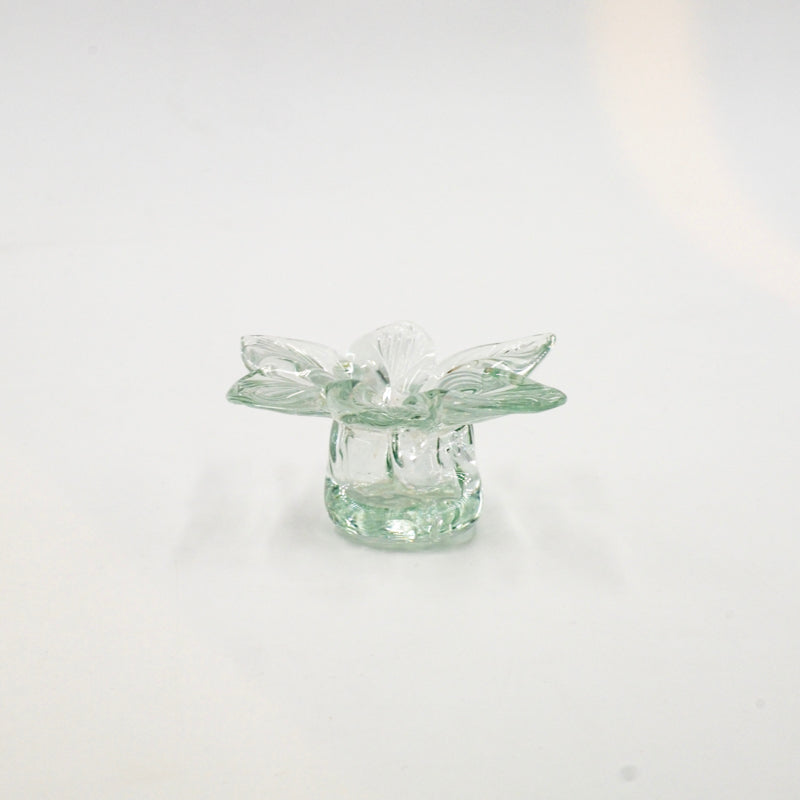 Flower glass candle holders