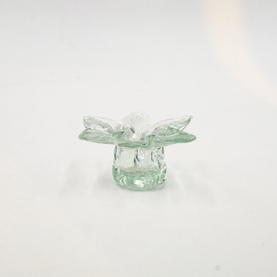 Flower glass candle holders