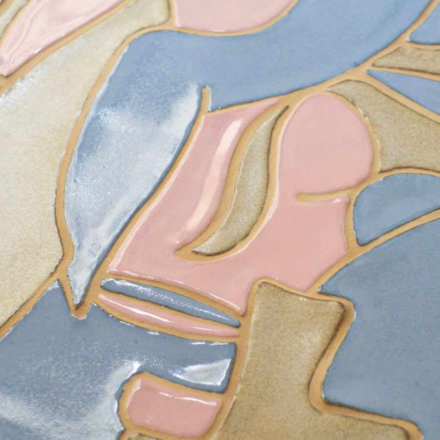 Tabouret / table basse en céramique