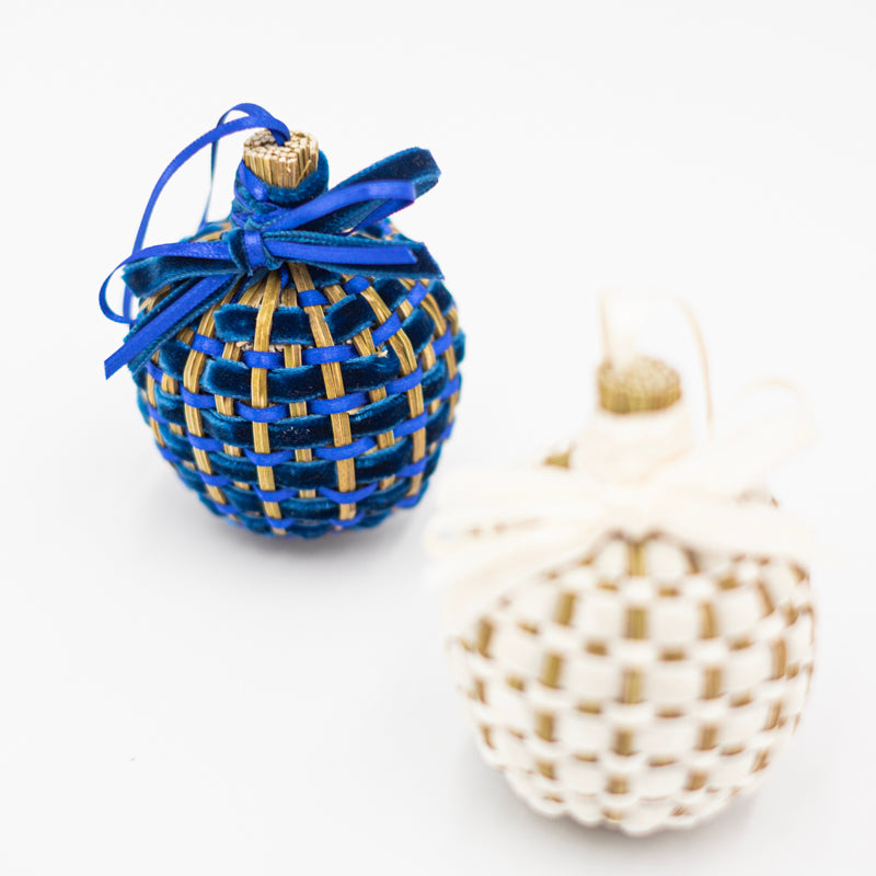 Boules de Noël à la Lavande en Velours