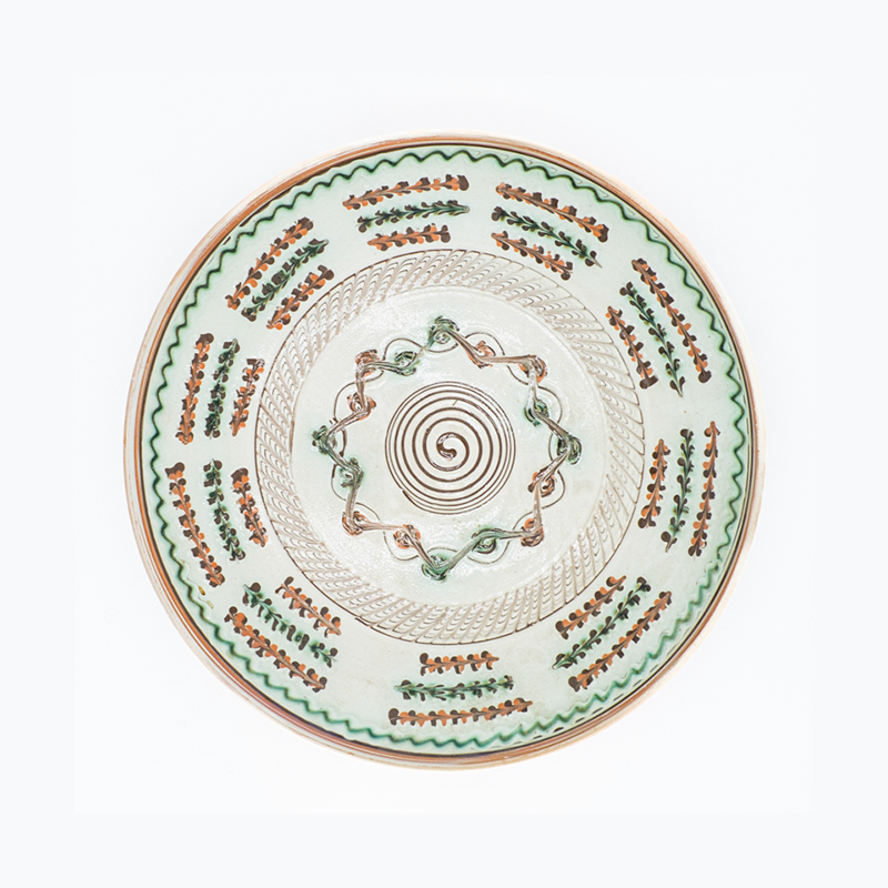 Traditional Horezu Dishes 30cm, Blue