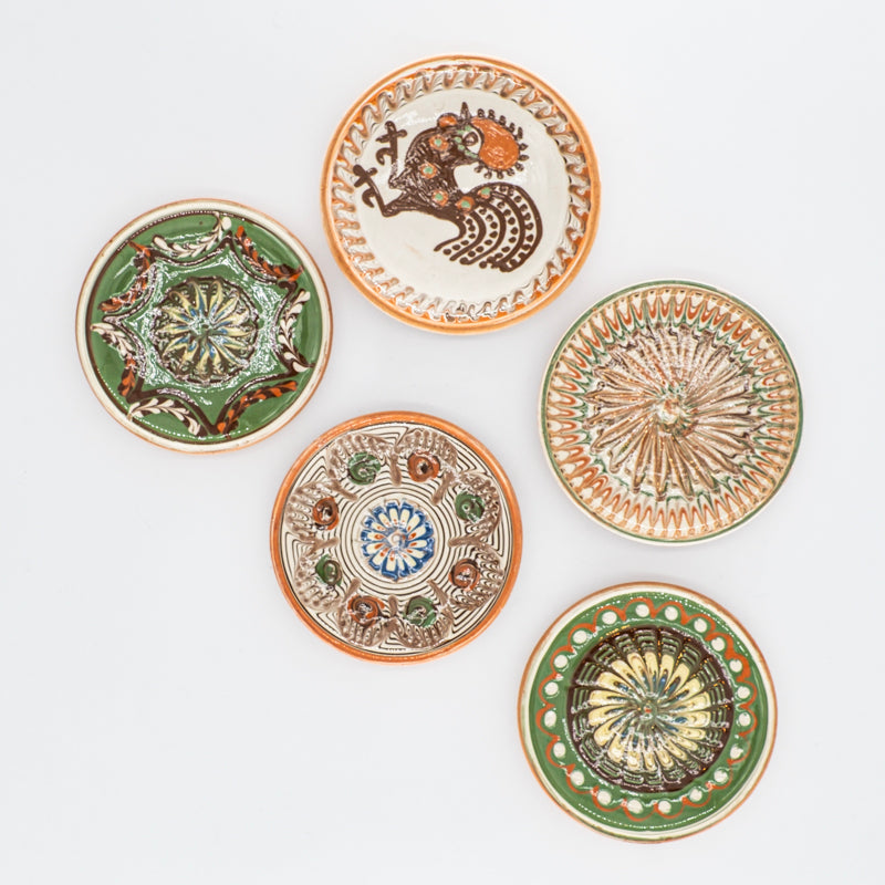Mini assiettes Traditionnelles d'Horezu 10cm