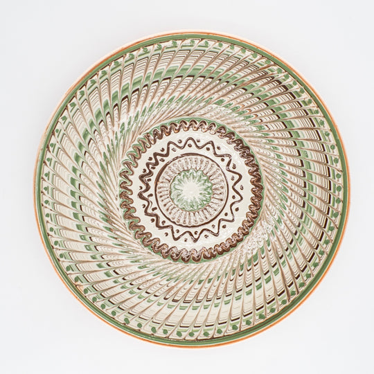 Traditional Horezu Plates 25cm, Light Shades