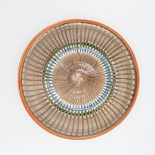 Traditional Horezu Plates 25cm, Light Shades
