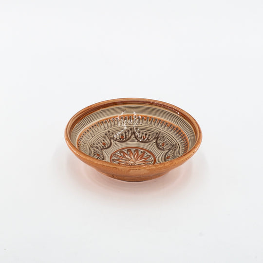 Traditional Horezu Deep Plates, 17cm