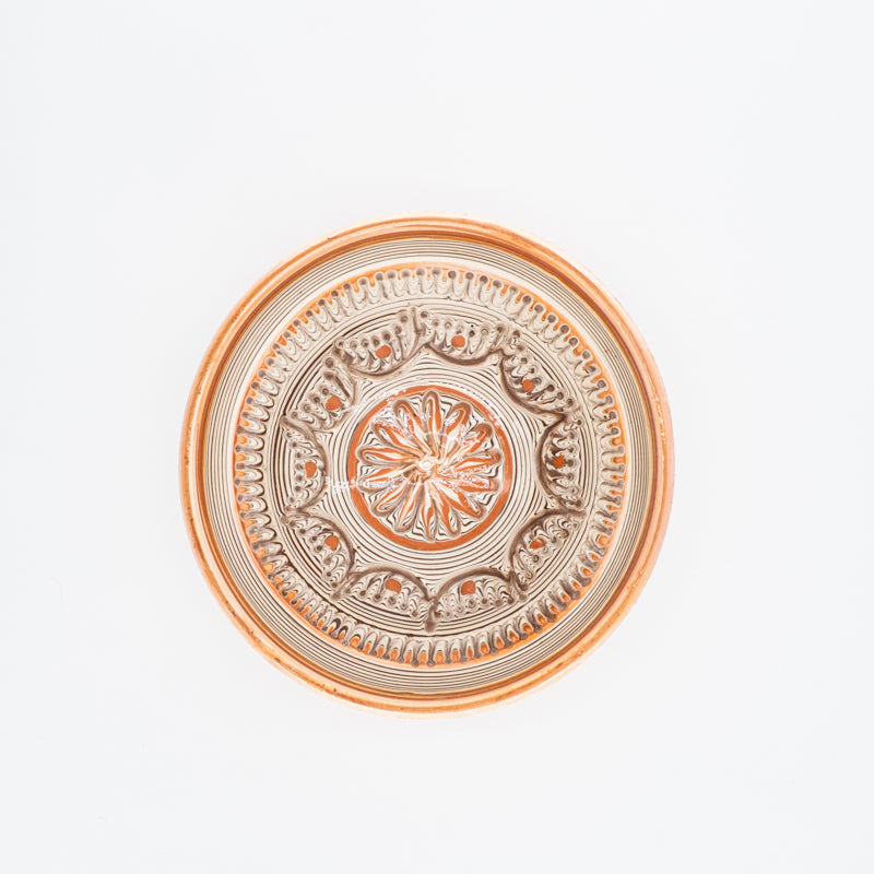 Traditional Horezu Deep Plates, 17cm