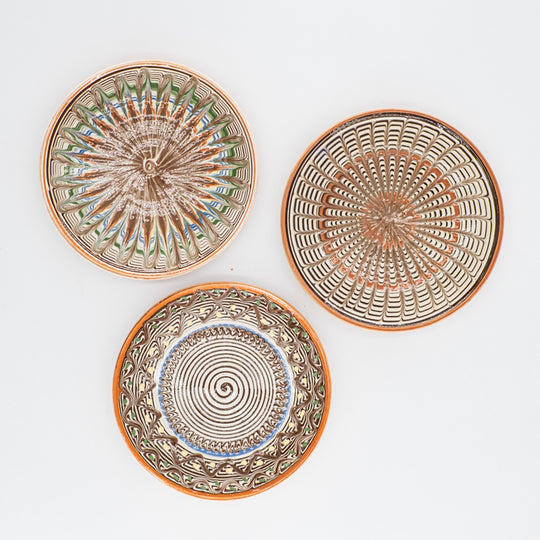 Mini assiettes Traditionnelles d'Horezu 10cm
