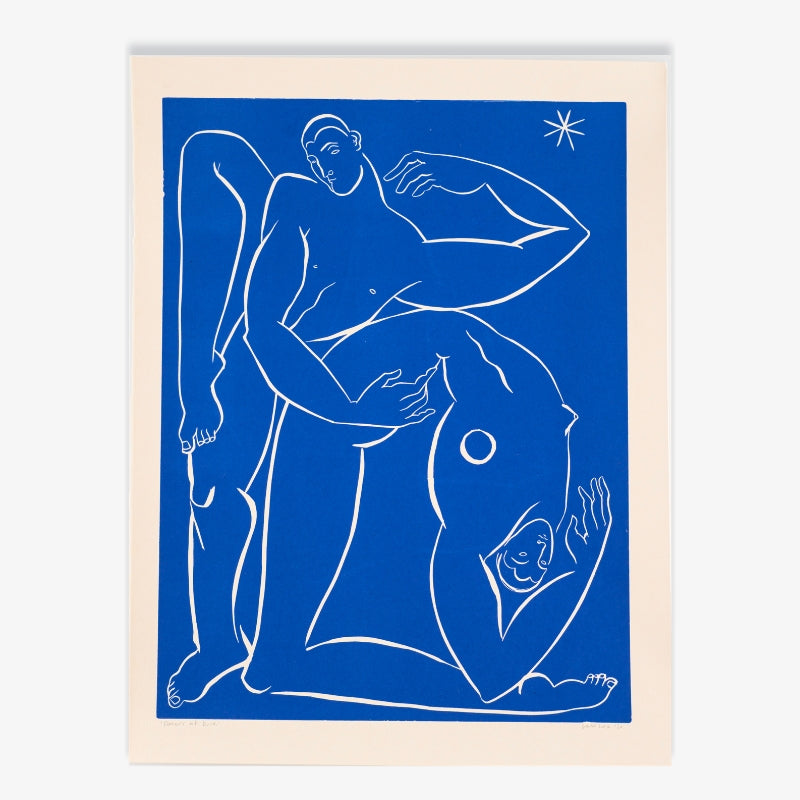 Dancers at Dusk - linocut print par Sofia Salazar