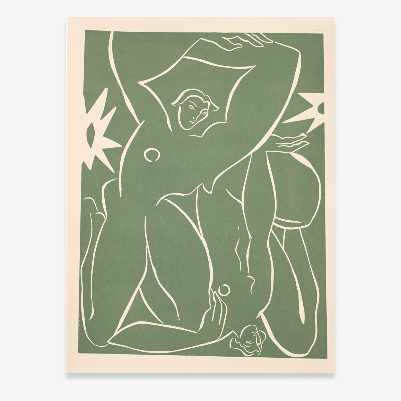 Pond - linocut print par Sofia Salazar