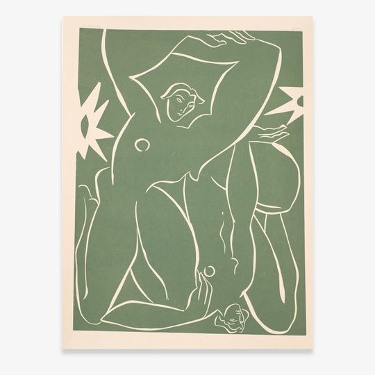 Pond - linocut print par Sofia Salazar