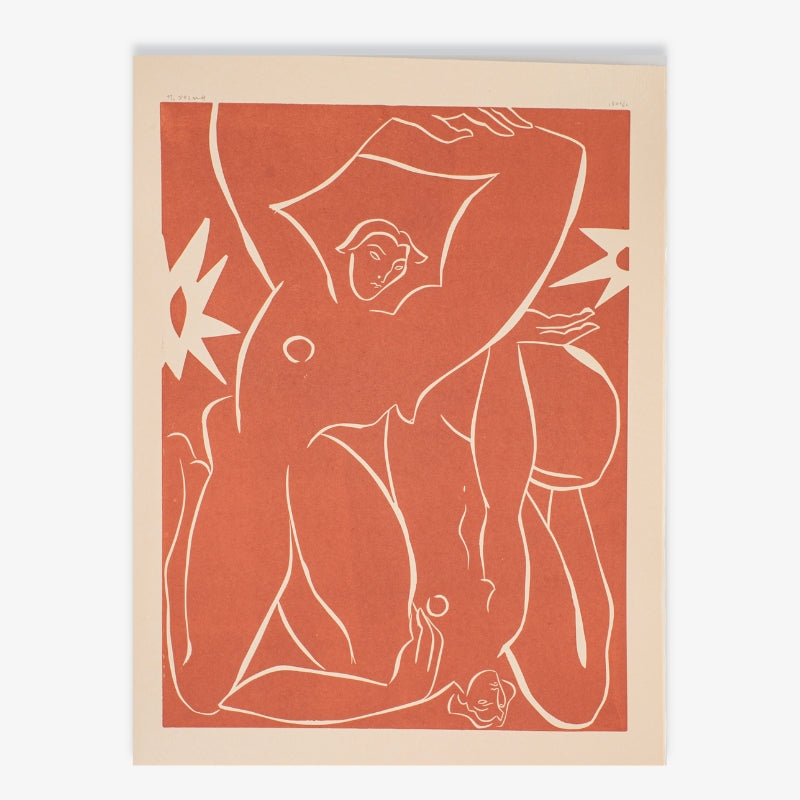 Pond - linocut print par Sofia Salazar
