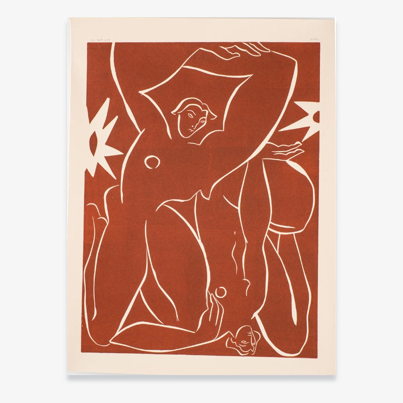 Pond - linocut print par Sofia Salazar