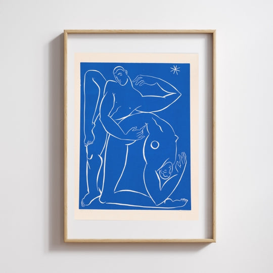 Dancers at Dusk - linocut print par Sofia Salazar