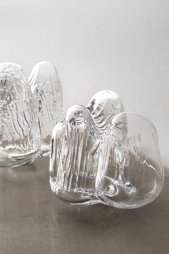 Melt sculpture in blown glass