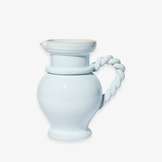 Pichet Anse Torsadée Bleu 26cm