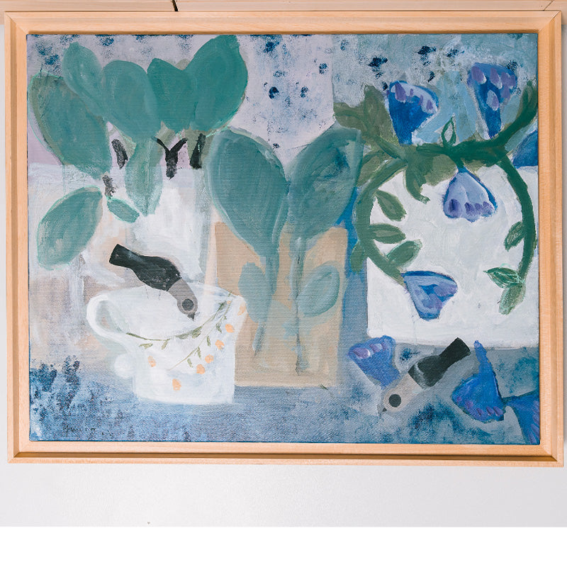 Painting on canvas 85x65cm BG Exhibition