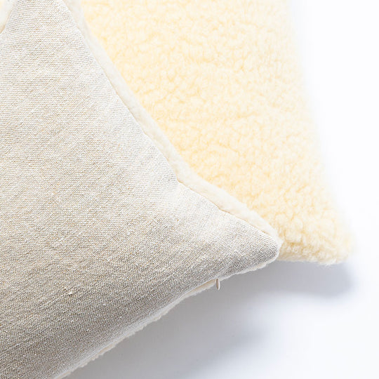 Coussin 50x50 laine / tissu