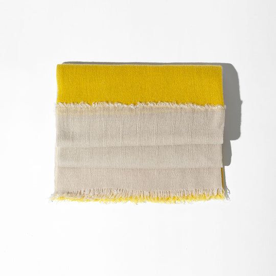 Two-tone cashmere shawl