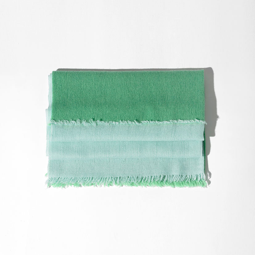 Two-tone cashmere shawl