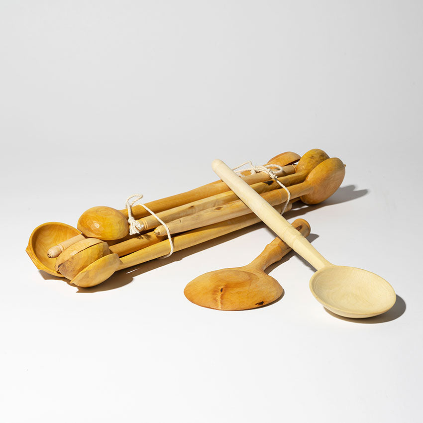 Wooden spoons and ladles