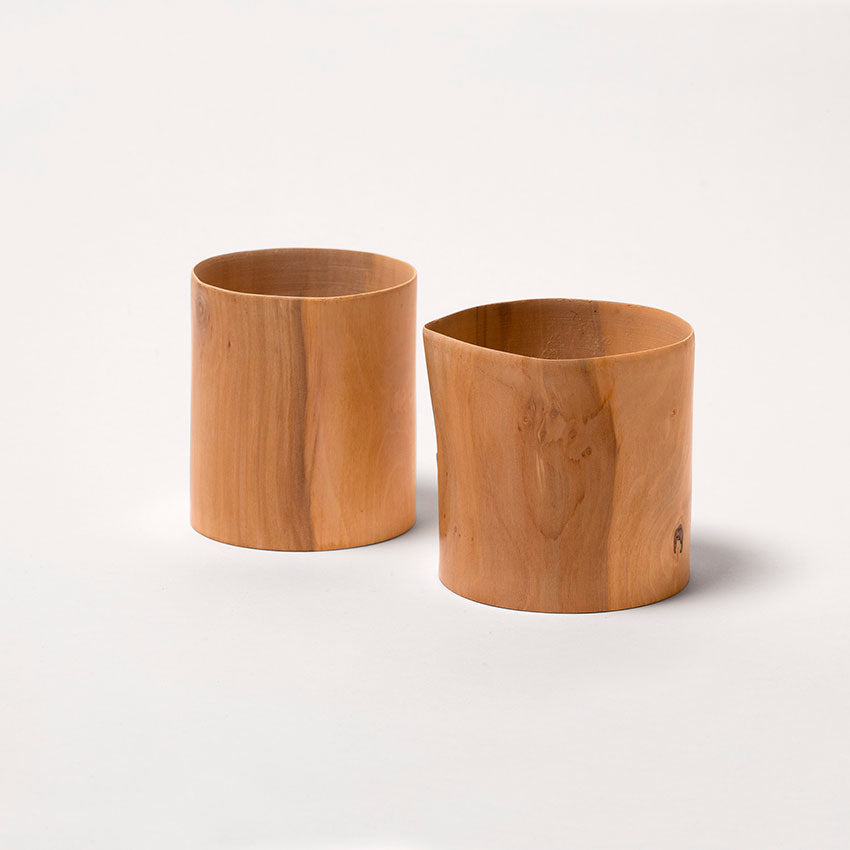 Pencil pot in pearwood - Medium model