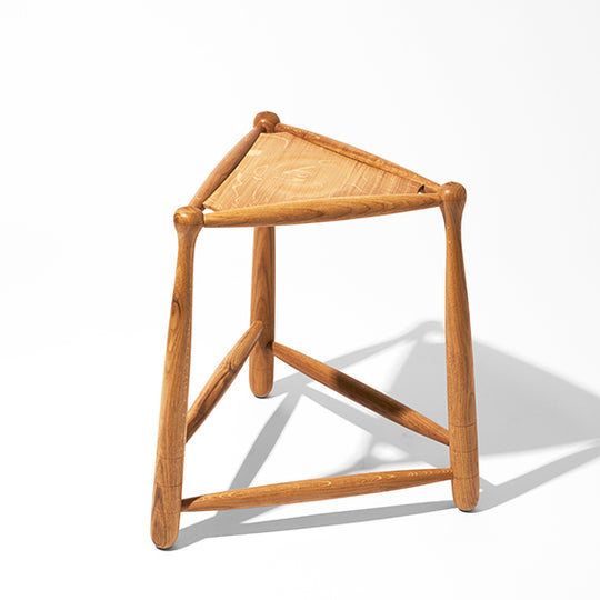 “Tripod” stool in oak