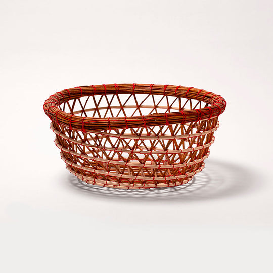 Wicker fisherman basket
